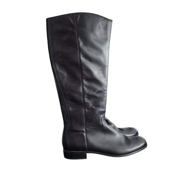 Corso Como Black Leather Riding Style Boots Womens Size 9M Equestrian - Picture 4 of 11